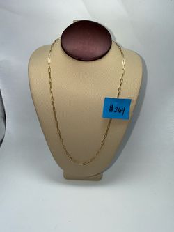 Paperclip 14kt Gold Necklace