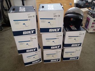New in box BILT 3/4 helmets with Cardo intercoms