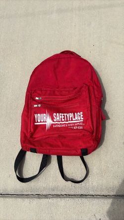Red backpack