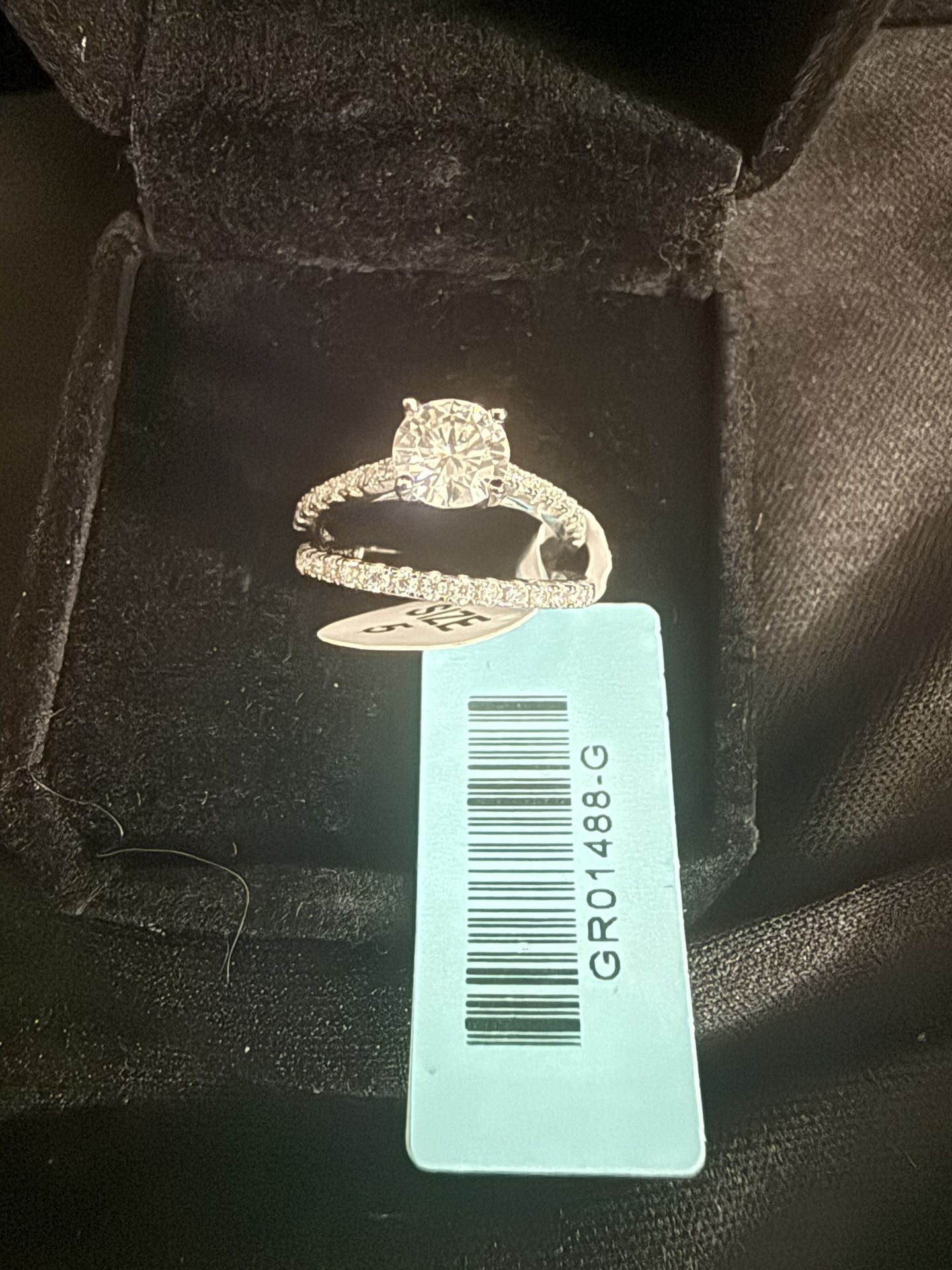 Moissanite Ring, Wedding And Engagement Set Size 5