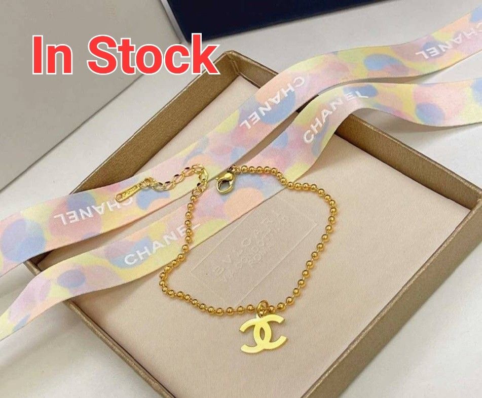 Gold Lady Women's Logo Charm Bracelet Gift