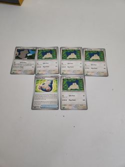 Pokemon card lot of 6 Snorlax