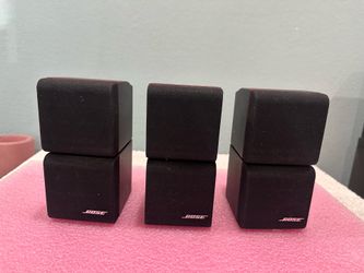 Lot of 3 Bose Redline Double Cube Swivel Speakers Lifestyle Acoustimass