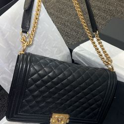 Chanel Medium Black Boy bag 