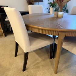 4 Ikea fabric dining chairs