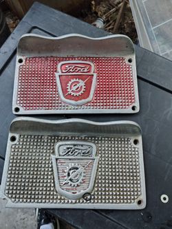 Origonal Antique 1(contact info removed) Ford F100 Pickup Truck Step Plates w/ Logo 