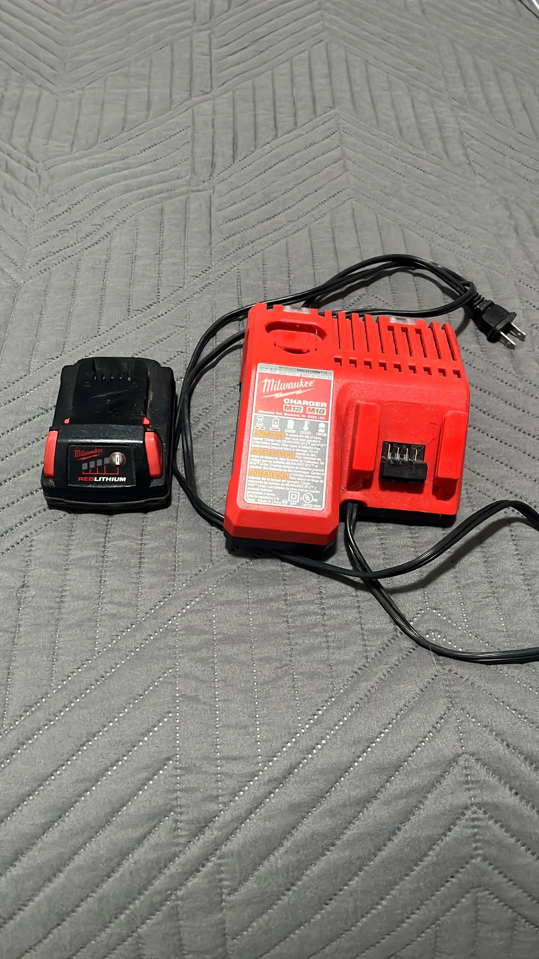 Milwaukee Charger And Battery