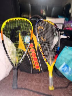 Two Racquetball Rackets with Bag
