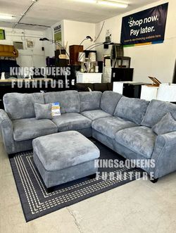 New dark gray sectional
