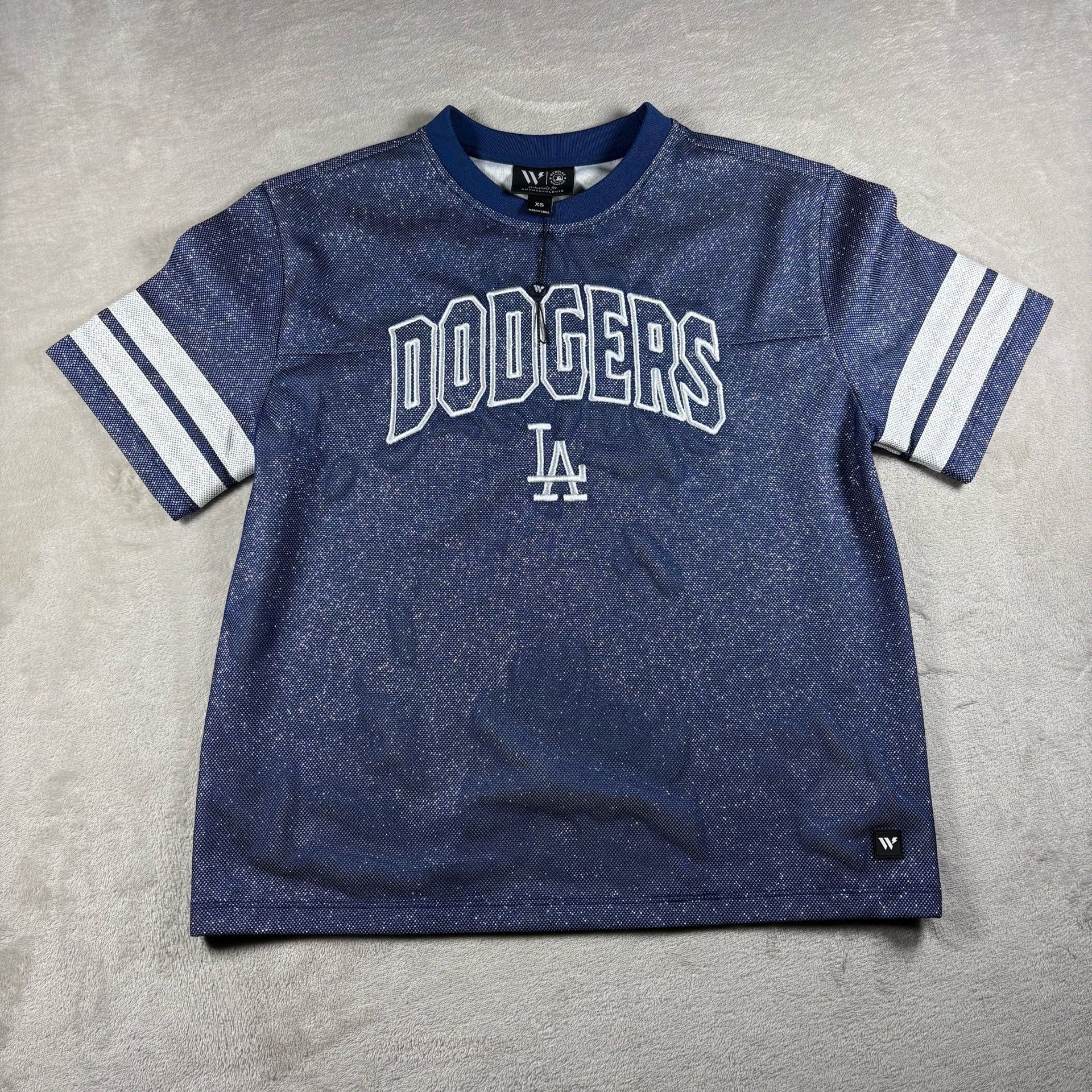 The Wild Collective x Anthro Los Angeles Dodgers Women’s XS Blue NEW #5A