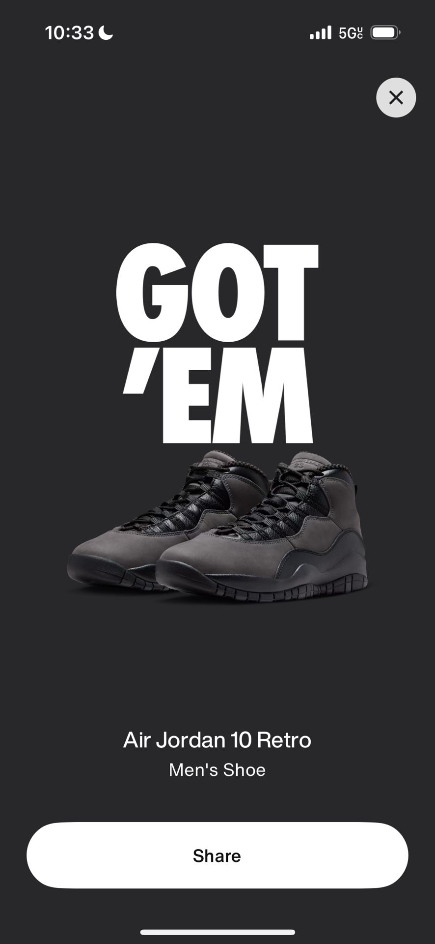 Jordan 10 Retro Shadow