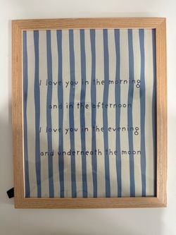 Framed Love Quote Print Wall Art