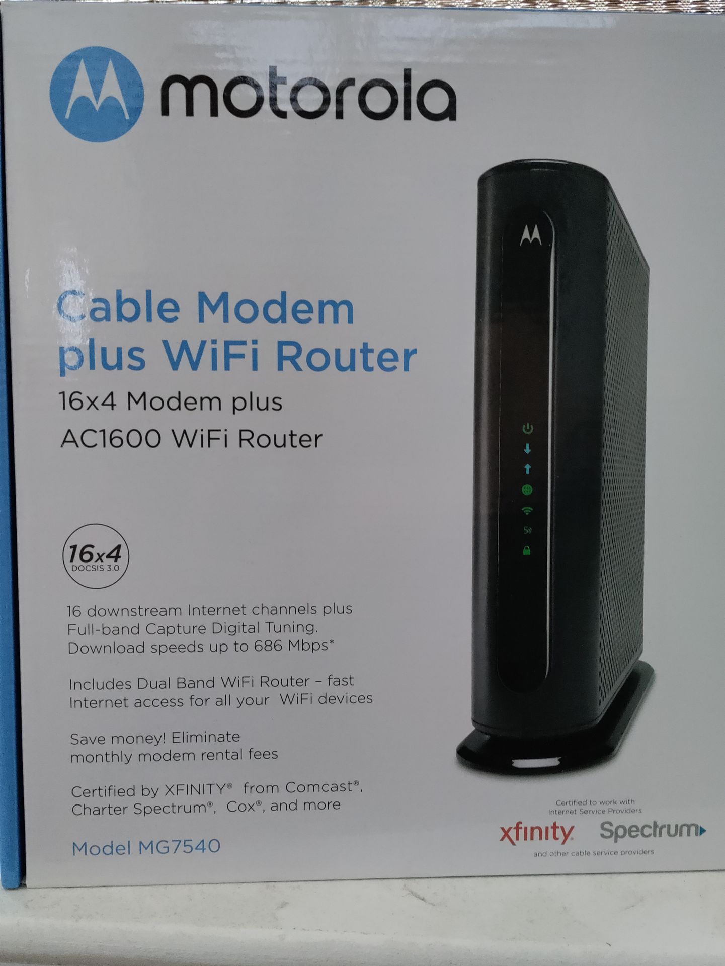 Motorola MG7540 16x4 Cable Modem