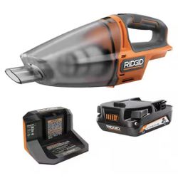 18V Cordless Hand Vacuum Kit with 2.0 Ah Battery and Charger