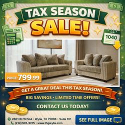 Sofa And Loveseat $799