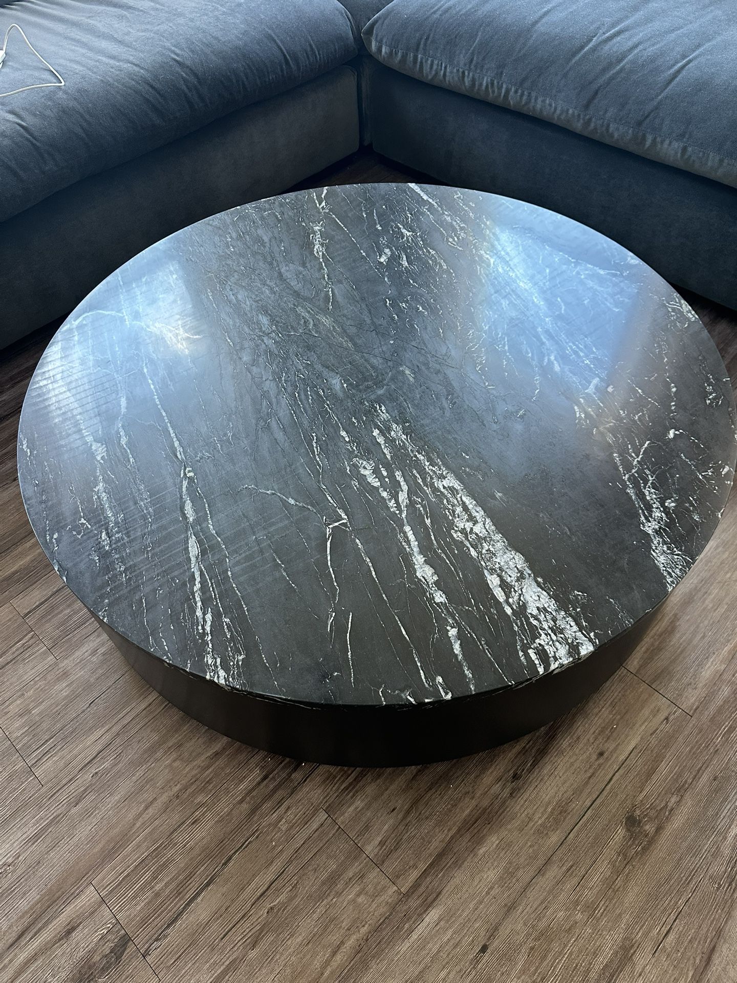 Marble Top Round Coffee Table 