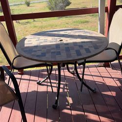Patio table and chairs