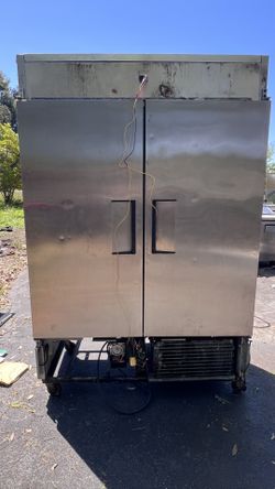 True Double-Door Freezer — For Parts