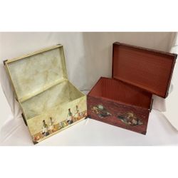 Set Of Two Decorated Storage Boxes 