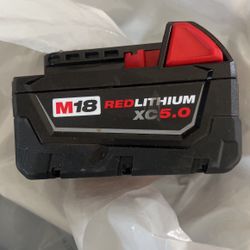 Milwaukee Red Lithium M18 Battery XC 5.0 AH