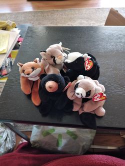 Woodland Beanie Babies Ty Near New