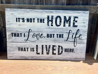 25” x 40” Wood Sign