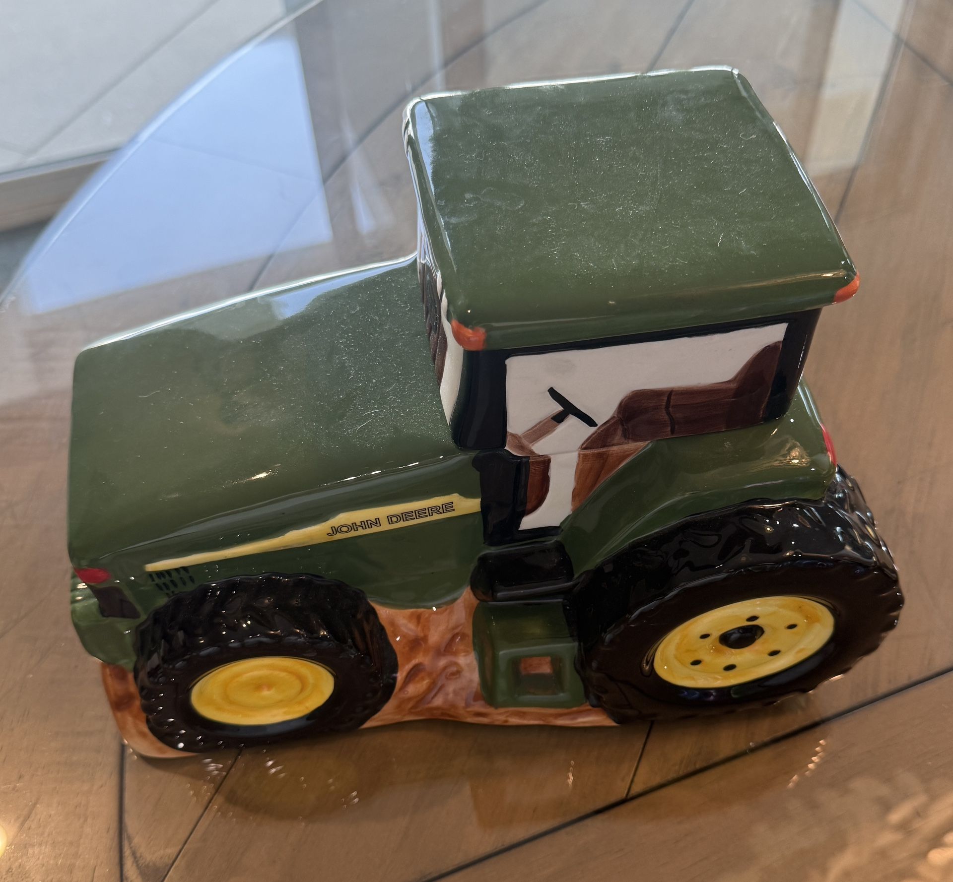 John Deere Tractor cookie jar