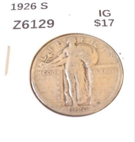 1926 S, STANDING LIBERTY QUARTER