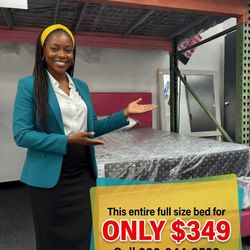 HOT PINK BED with Mattress And Box 