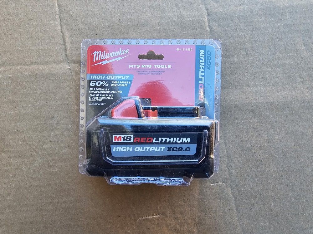 Milwaukee M18 High Output 8.0 Amp Battery