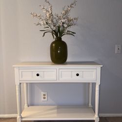Console White Table 