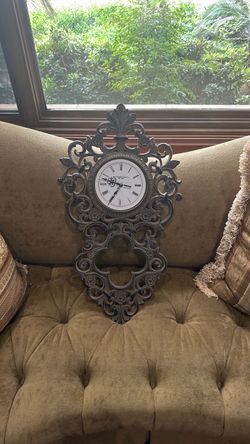 Ornate Victorian-Style Wall Clock