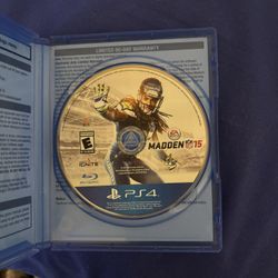 Madden 15 ps4 disc