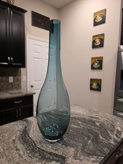 Big heavy glass jar