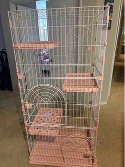 4 tier cat cage (pink)