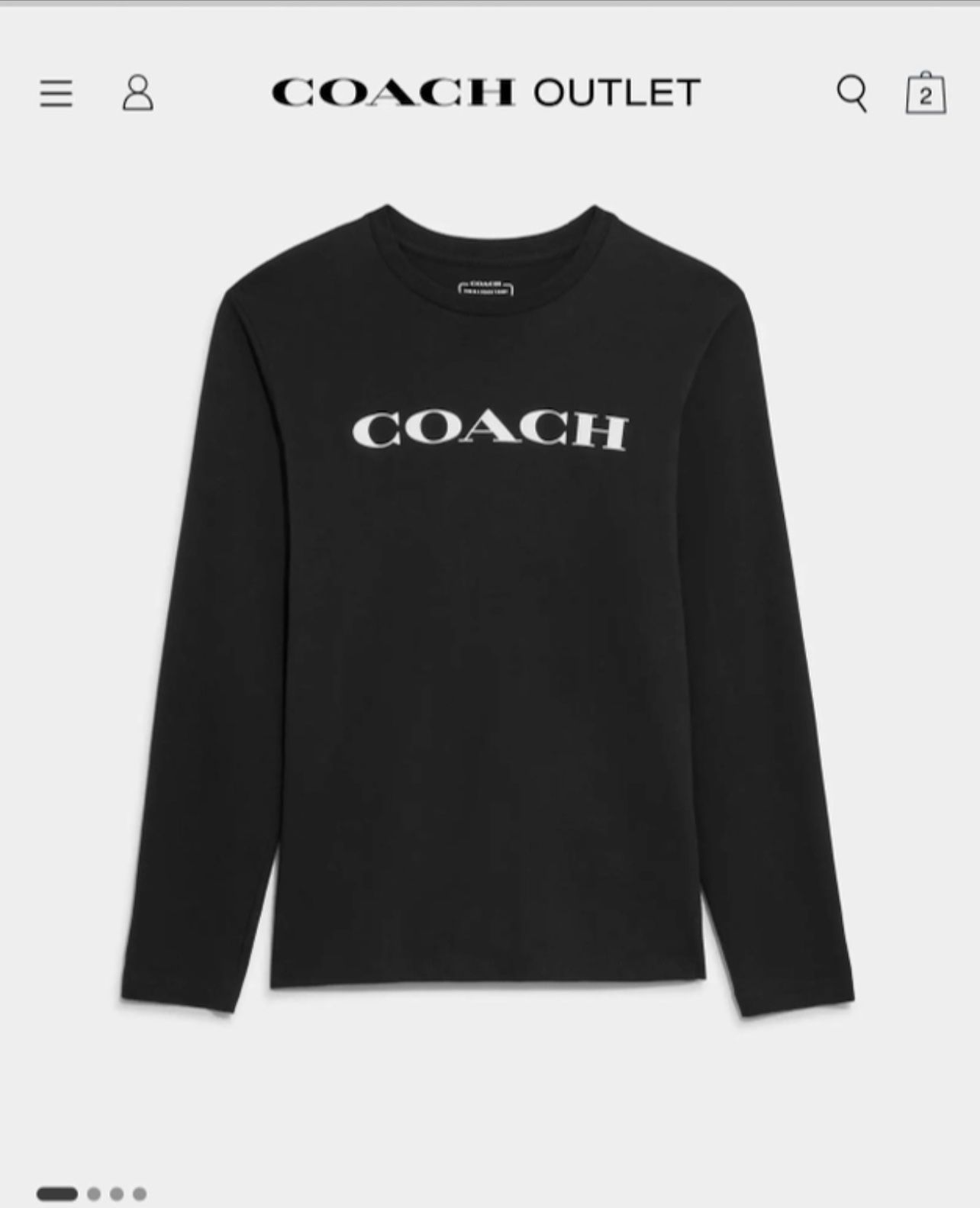 New Coach Long sleeve T Shirt