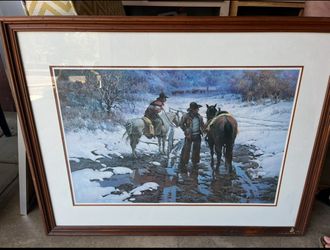 "Makin' Tracks" Framed Print by Robert Summers. 