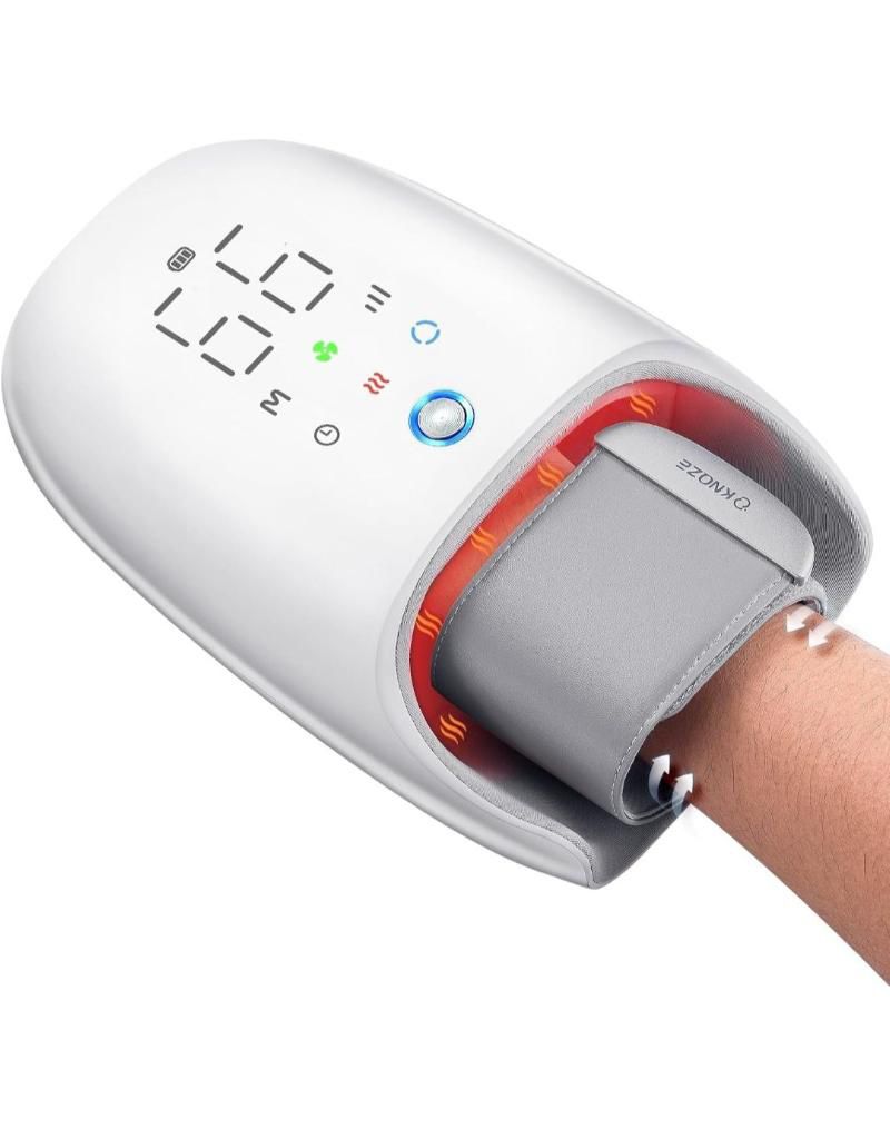 Hand Massager with Heat and Compression & Kneading Massage for Arthritis
