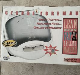 George Foreman Grill with Bun Warmer model GR10ABW