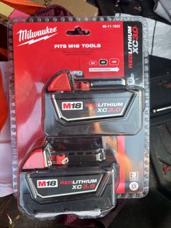 Milwaukee M18 48-11-1852 Extended Capacity Batteries - Black (Pack of 2)