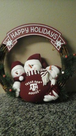 Aggies Christmas wreath