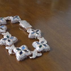 Rose Gold Plated Clover Bracelet Multicolor