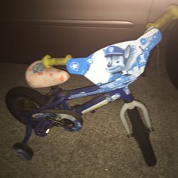 Nice kids 12 inch bicycle with training wheels only $30