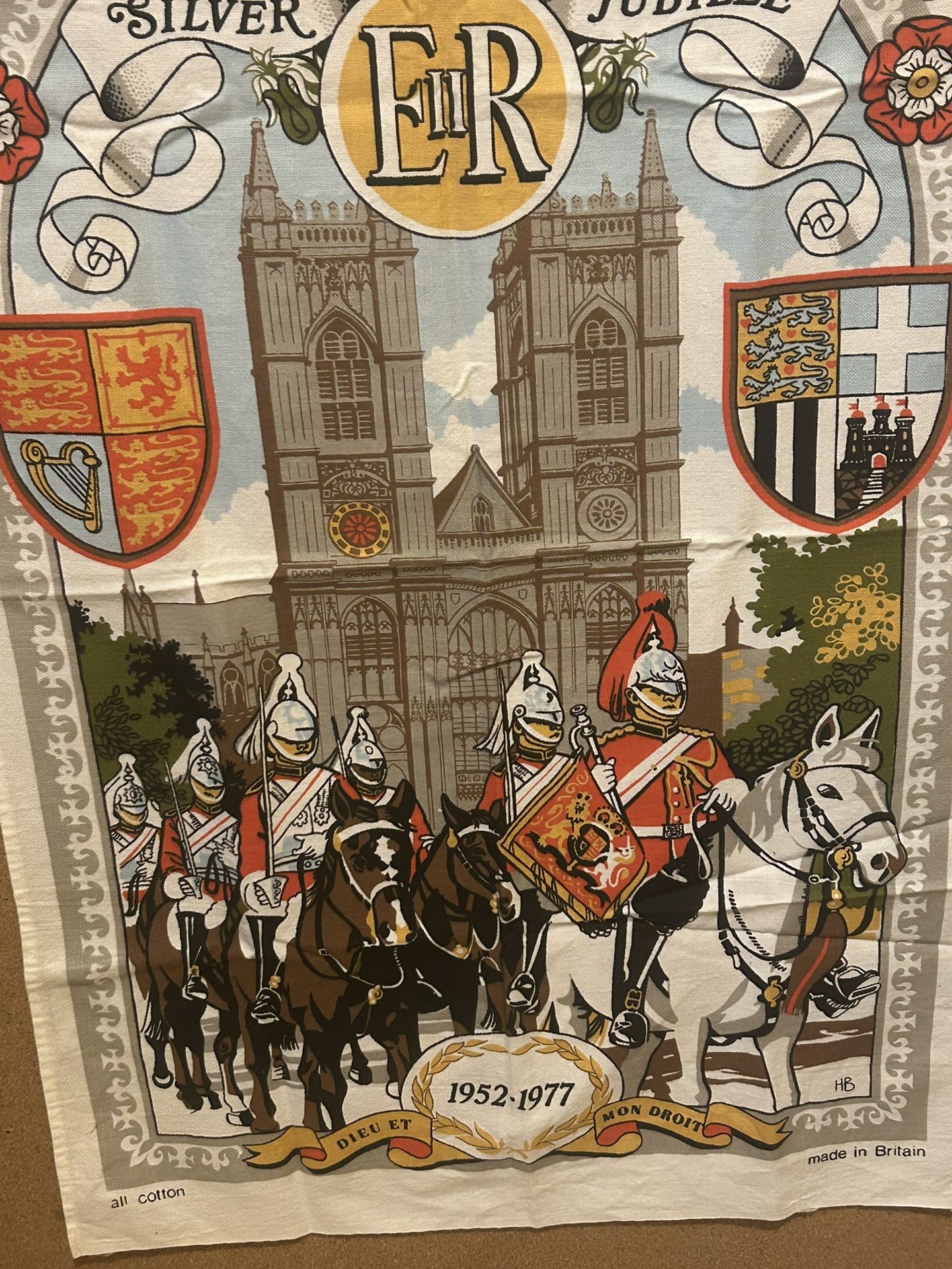 Silver jubilee 1952 to 1977 cloth
