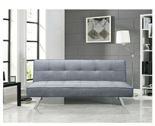 New in box futon sofa gray see pictures for dimensions