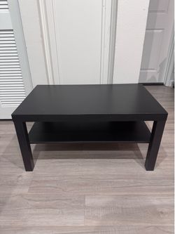 IKEA LACK Black Coffee Table 35.25x21.5x17.75 w/ Shelf