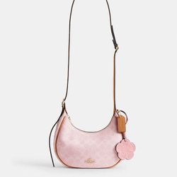 Coach Pink Powder Emily Shoulder Bag Crossbody With Charms - NEW IN HAND