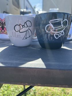 Mr & Mrs Disney Cups