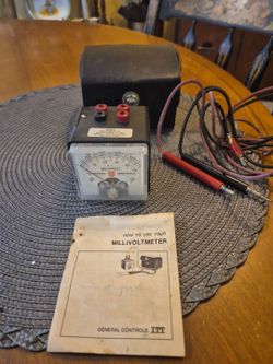 Vintage , Itt  general controls milli voltmeter