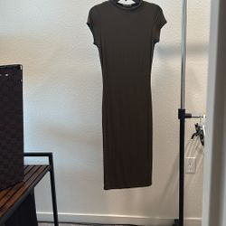 Dark Fitted Green Dress